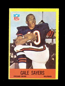 1967 Philadelphia Football Card #35 Hall of Famer Gale Sayers Chicago Bears