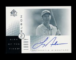 2001 Upper Deck Sign of The Times Autographed Golf Card Larry Nelson. The C