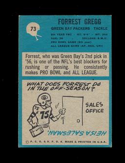 1964 Philadelphia Football Card #73 Hall of Famer Forest Gregg Green Bay Pa