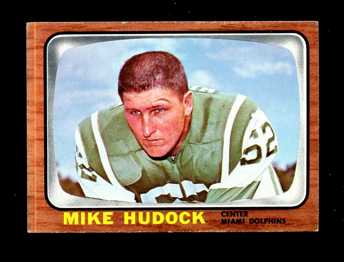 1966 Topps Football Card #79 Mike Haddock Miami Dolphins. EX/MT Condition.