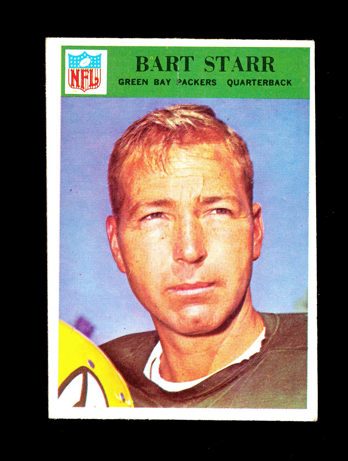 1966 Philadelphia Football Card #88 Hall of Famer Bart Starr Green Bay Pack