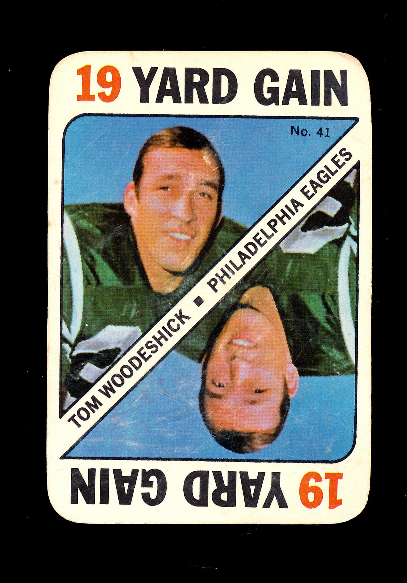 1971 Topps Game Card Tom Woodeshick Philadephia Eagles. EX/MT Condition