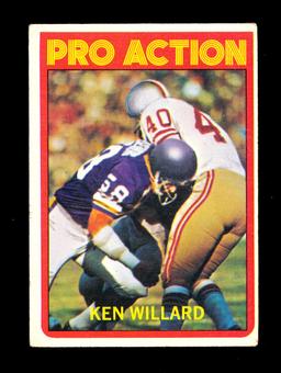 1972 Topps Football Card #351 Ken Willard In Action San Francisco 49ers. EX