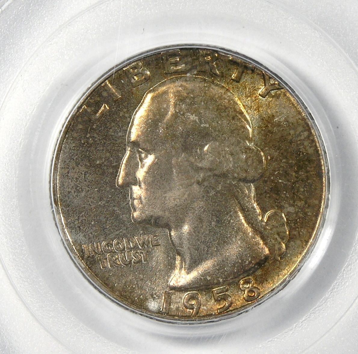 1958 Washington Quarter Dollar Graded PCGS MS67