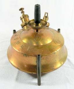 Antique 1910 Brass Stove G&B Barthel Juwel Number 6 Globe Gas Light Co for