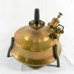 Antique 1910 Brass Stove G&B Barthel Juwel Number 6 Globe Gas Light Co for