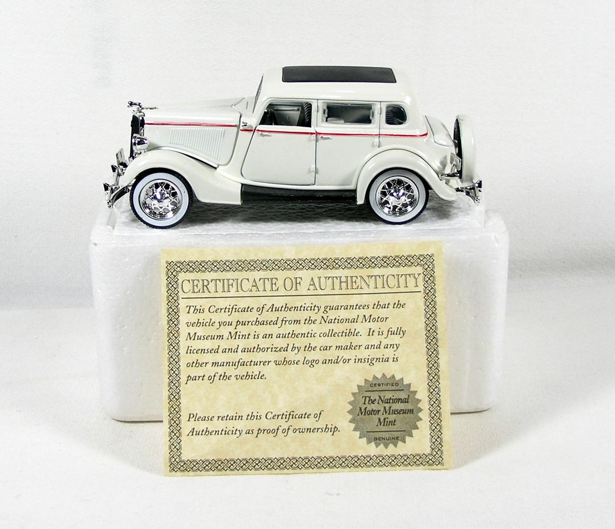 Diecast Replica of 1934 Ford Deluxe FordorFrom National Motor Museum Mint 1