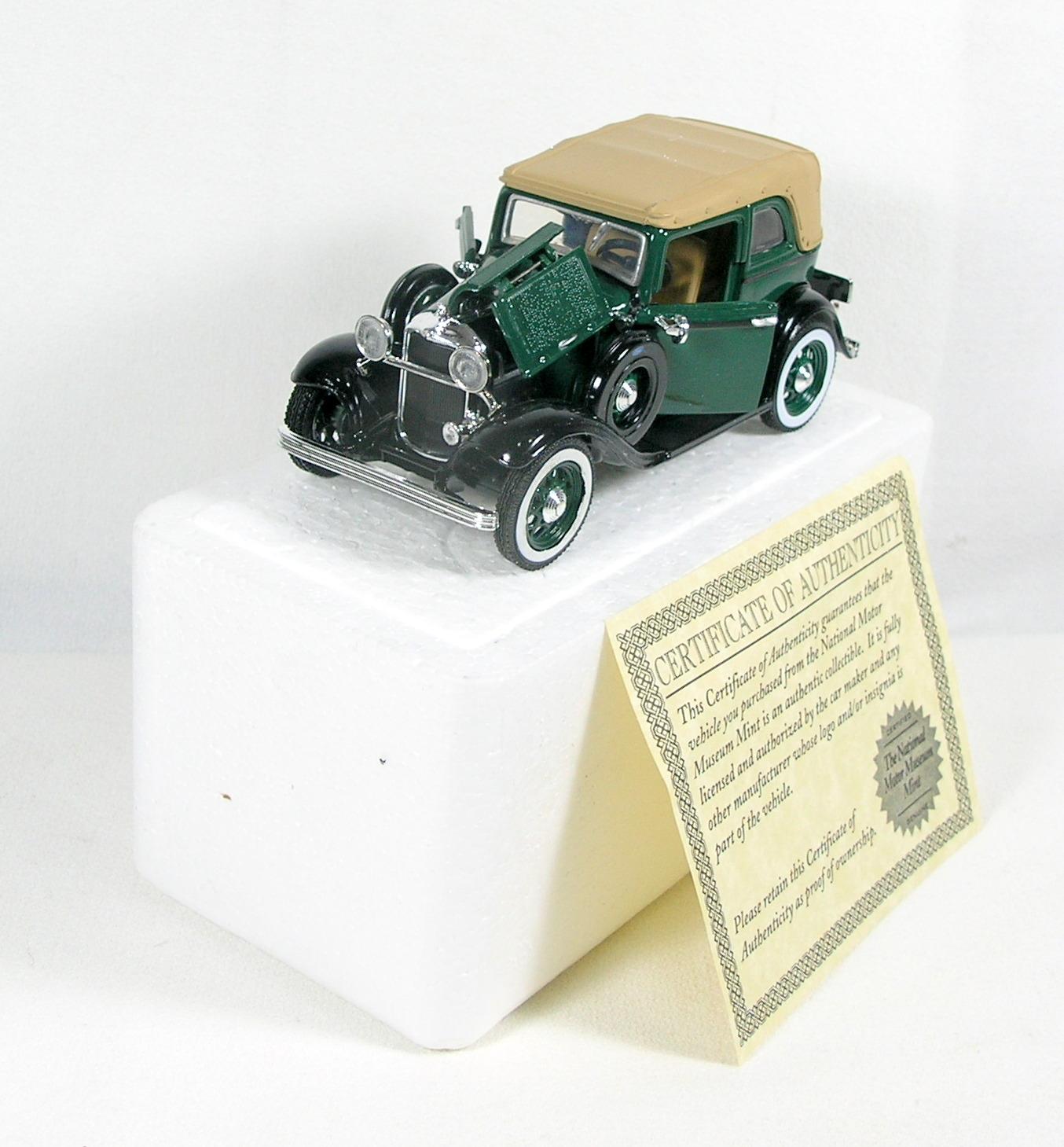 Diecast Replica of 1932 Ford  Convertible Sedan From National Motor Museum