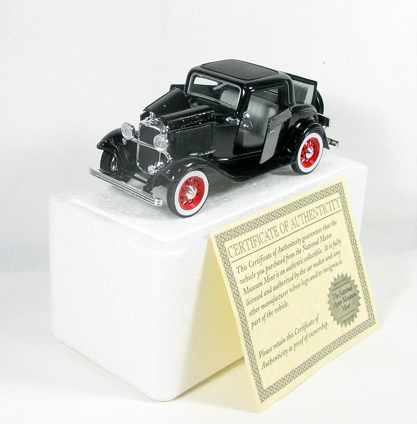 Diecast Replica of 1932 Ford 3-window Coupe From National Motor Museum Mint