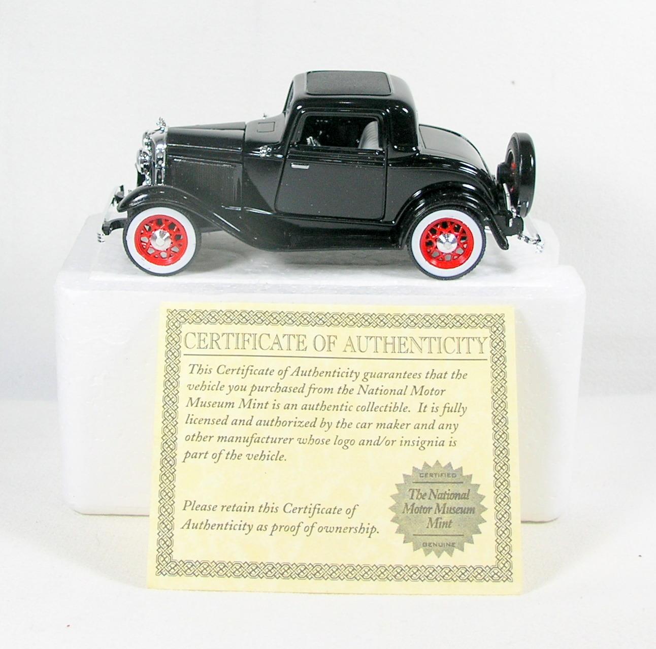 Diecast Replica of 1932 Ford 3-window Coupe From National Motor Museum Mint