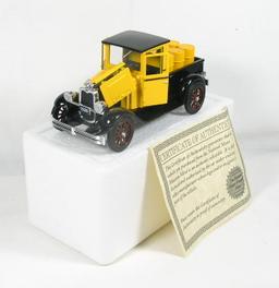 Diecast Replica of 1928 Chevy Pickup w/Barrels From National Motor Museum M
