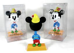 (3) Upper Deck  Disney "1938 Mickey The Tailor" Mickey Mouse Bobble Heads.