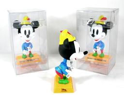 (3) Upper Deck  Disney "1938 Mickey The Tailor" Mickey Mouse Bobble Heads.