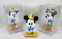 (3) Upper Deck  Disney "1938 Mickey The Tailor" Mickey Mouse Bobble Heads.