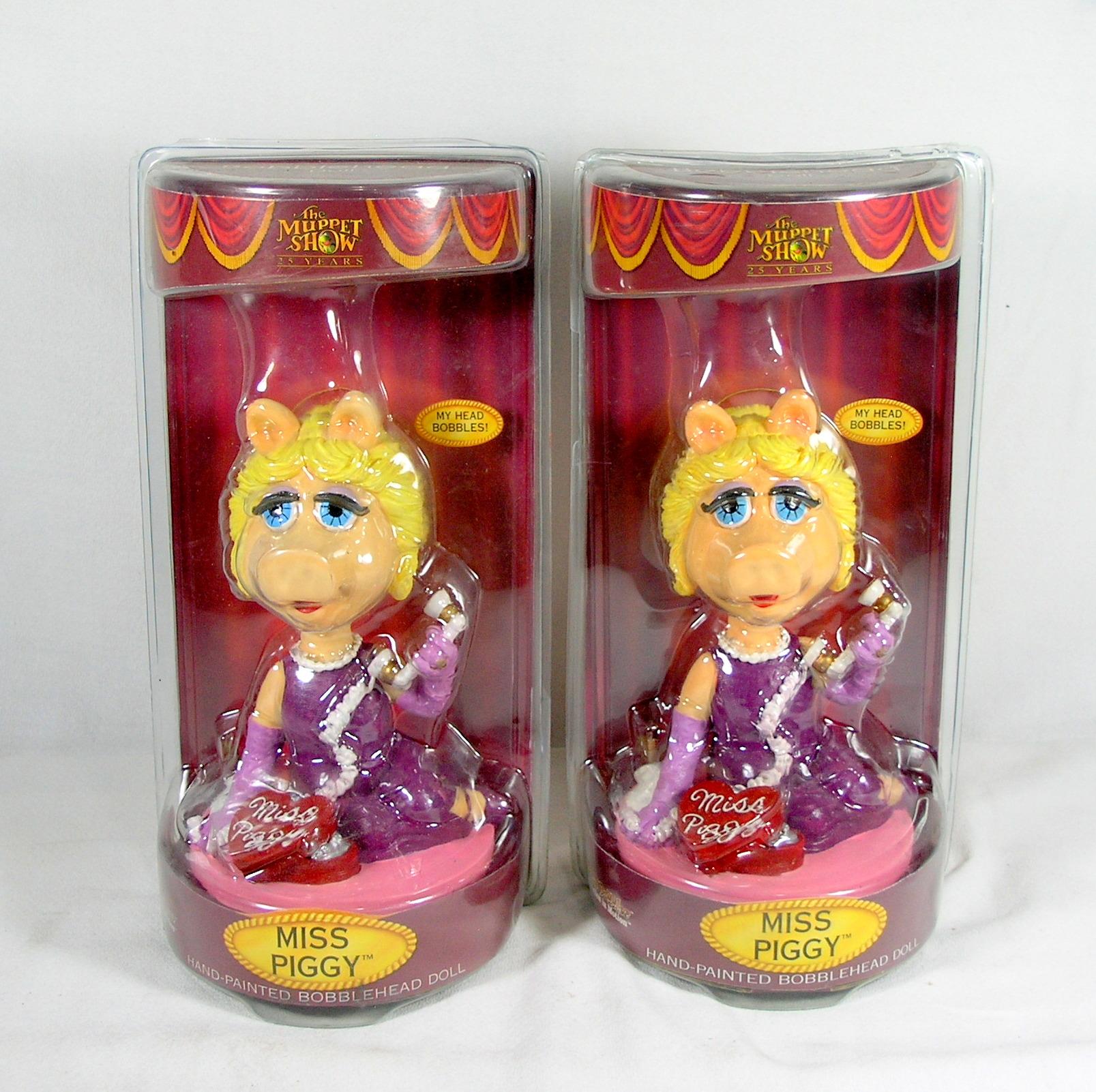 (2) Alexander Global Promotions INC. Disneys Miss Piggy Hand Painted Bobble