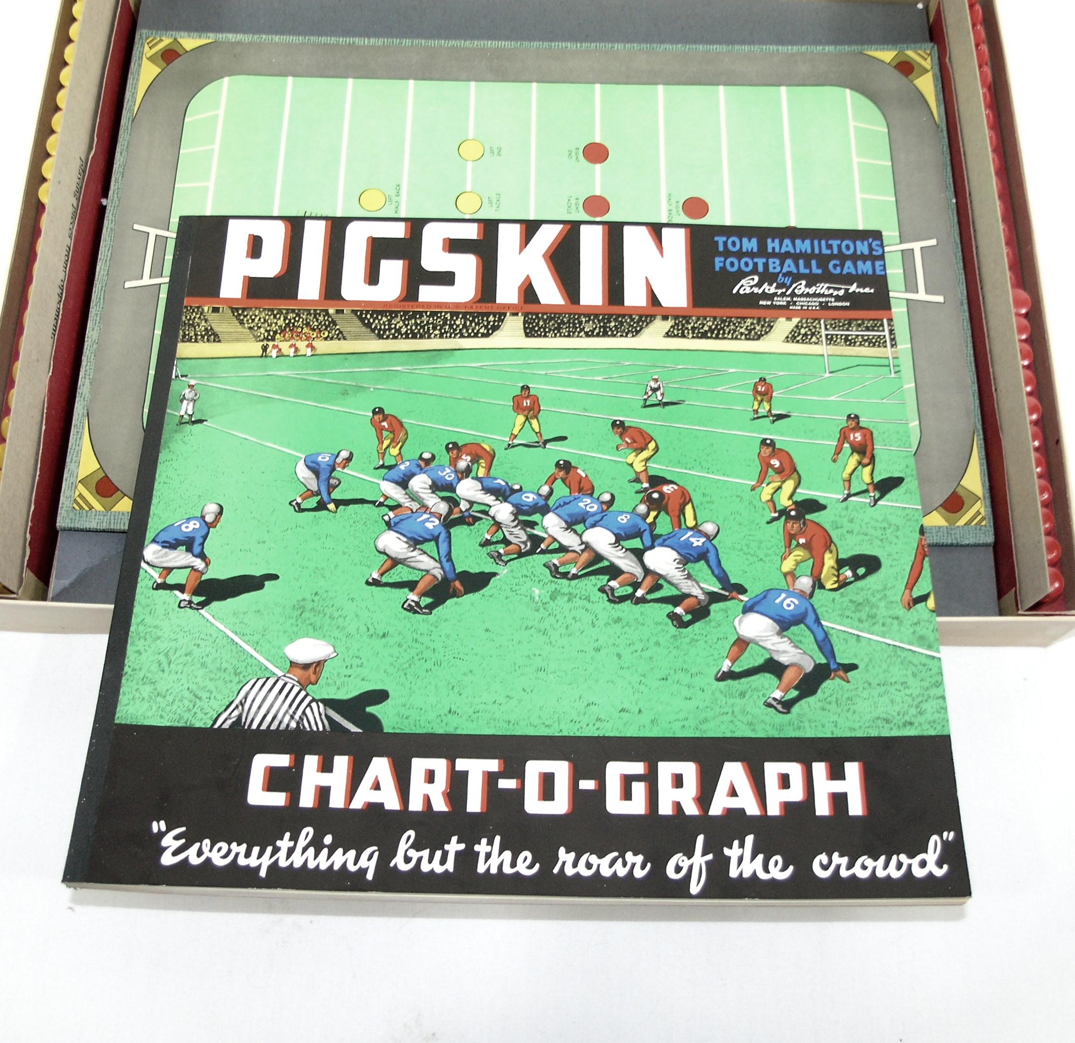 1946 Tom Hamiltons "Pigskin" Football Board Game by Parker Brothers Inc. Co