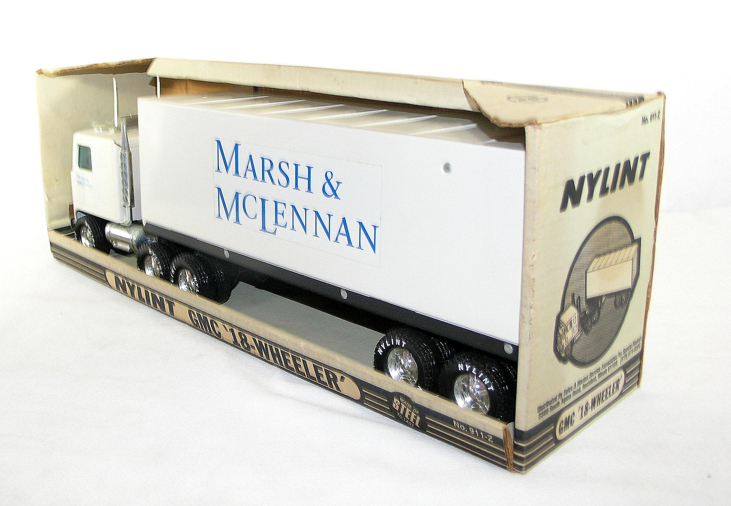 Vintage Nylint GMC 18-Wheeler For Marsh & McLennen one of the worlds larges