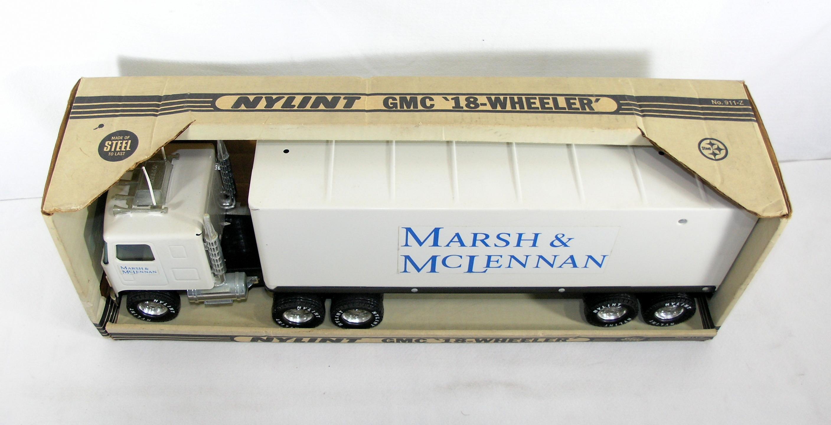Vintage Nylint GMC 18-Wheeler For Marsh & McLennen one of the worlds larges