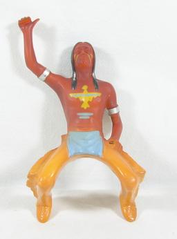 Vintage 1950s Hartland Indian Rider From the Rearing Horse Hartland Toy