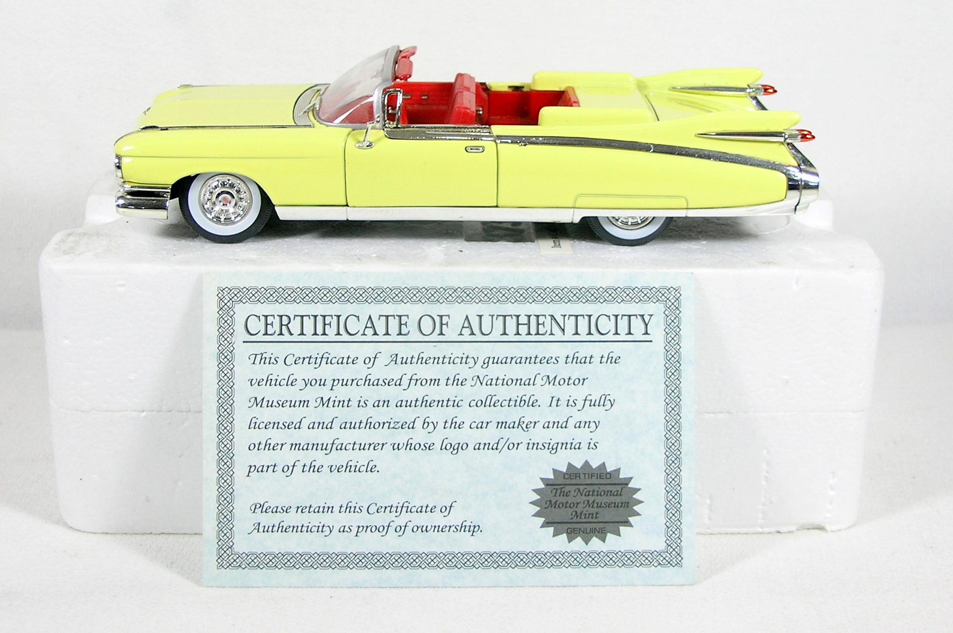 Diecast Replica of 1959 Cadillac Eldorado Biarritz from Signature Models fo