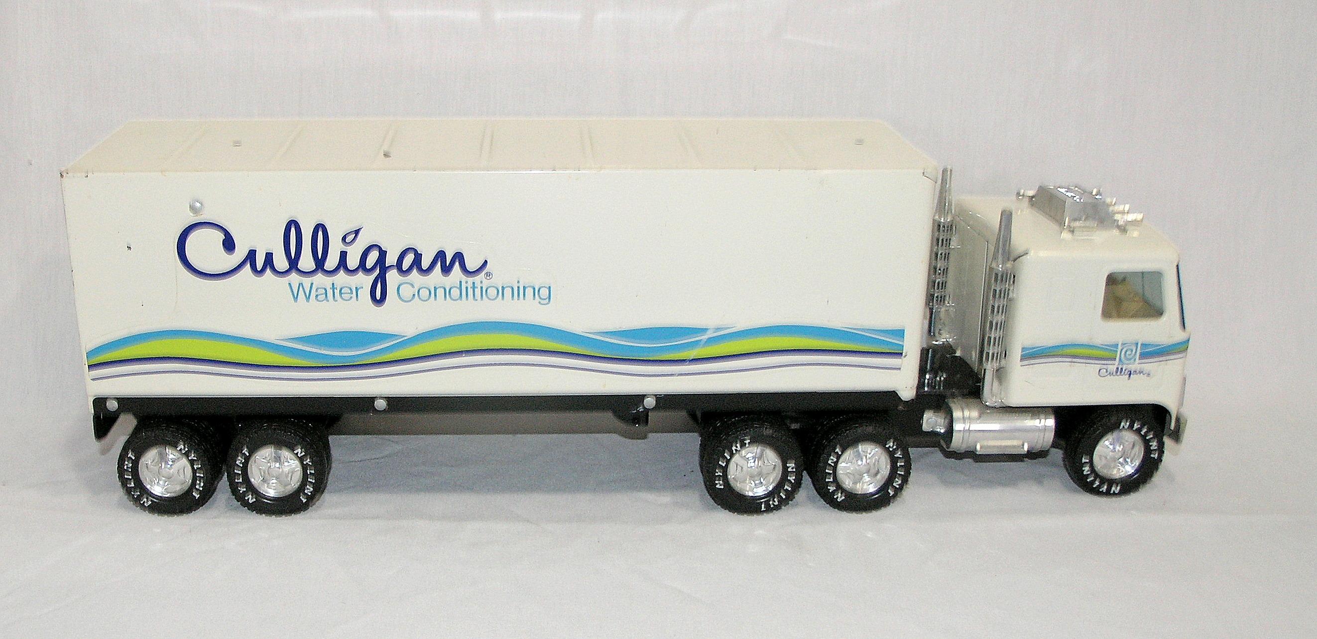 1980s Nylint Toy Semi Tractor & Trailer. Culligan Water Conditioning. Very