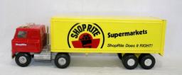 1980s Ertl Toy Semi Tractor & Trailer. ShopRite Supermarkets. Very Good Pla