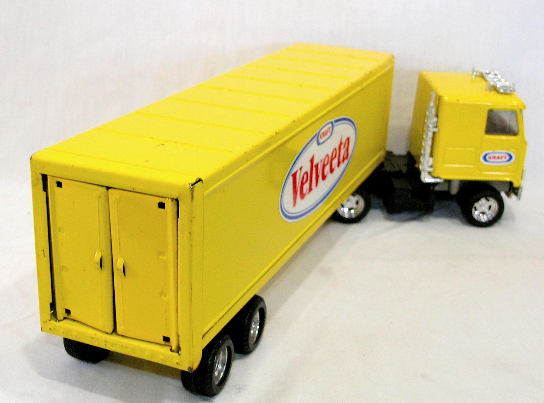 1980s Ertl Toy Semi Tractor & Trailer. Kraft Velveeta. Good Played With Con