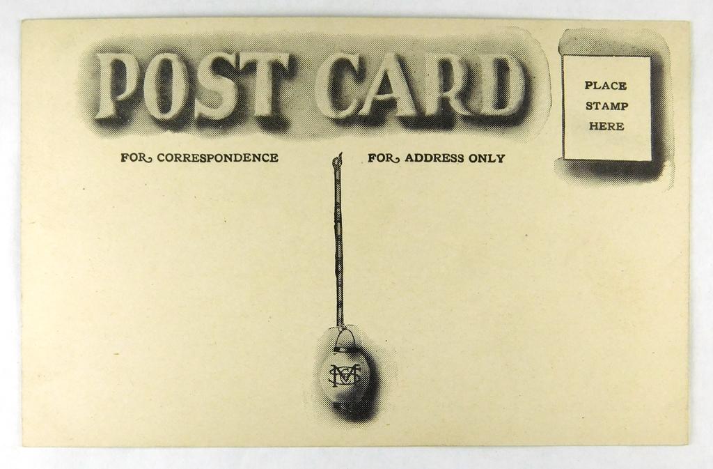 05.  Printed Post Card:  c1912 Logging at 40 below zero, Northern Minnesota