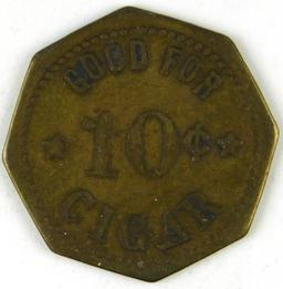 56.  Illinois Brass Trade Token:  Ed. D. Smith, Winchester, Ill. – Good For