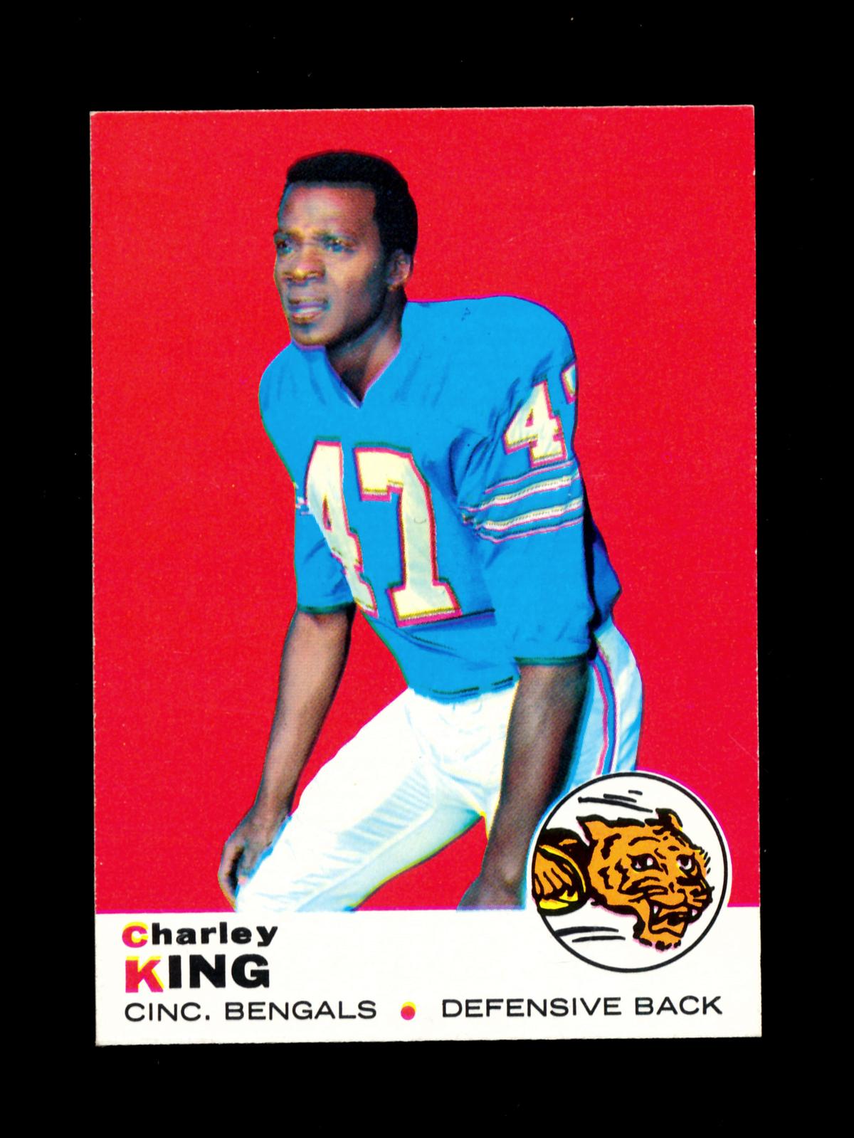 1969 Topps Football Card #79 Charley King Cincinnati Bengals. NM+ Condition