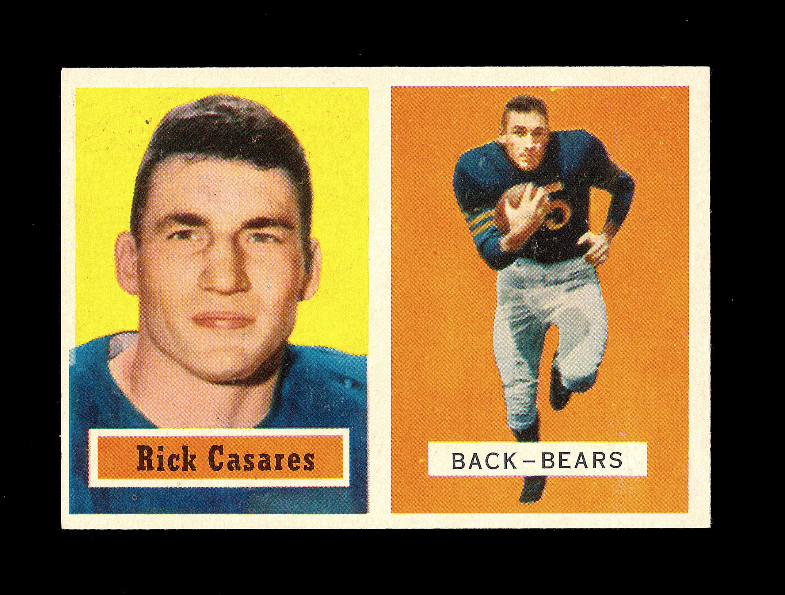 1957 Topps Football Card #55 Rick Casares Chicago Bears.