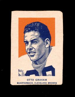 1952 Wheaties Cereal Hand Cut Sports Card Hall of Famer Otto Graham Clevela