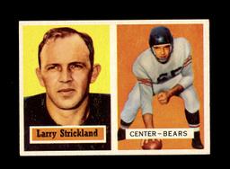 1957 Topps Football Card #105 Larry Strickland Chicago Bears.