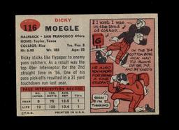 1957 Topps Football Card #116 Dicky Moegle San Francisco 49ers.