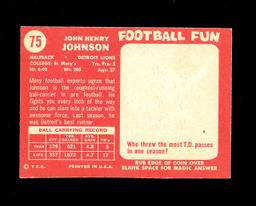 1958 Topps Football Cards #75 Hall of Famer John Johnson Detroit Lions.