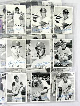 (63) 1969 Deckle Edge Baseball Cards. Some Low Grade, Some Creases, Some Du