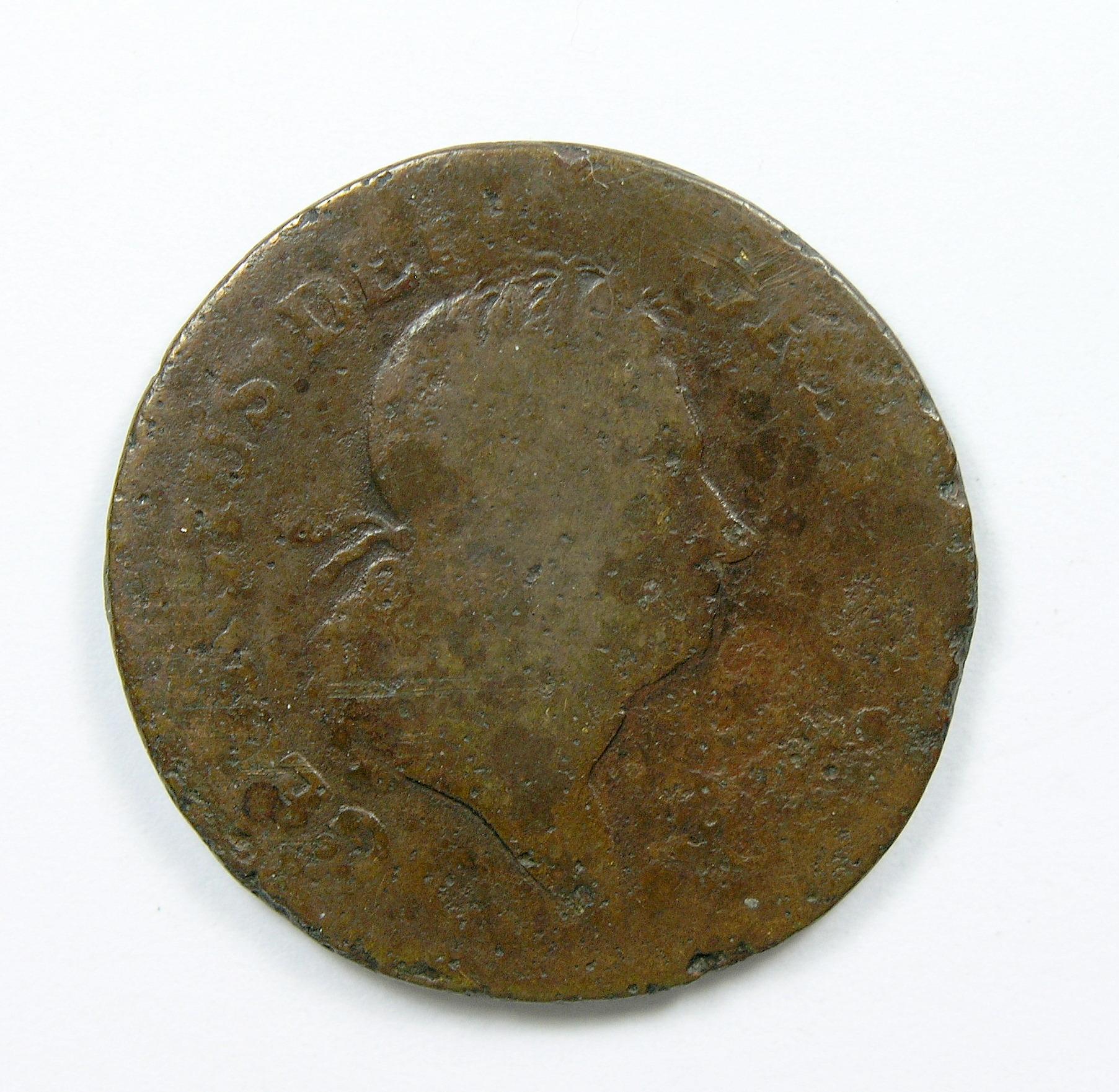 1.    1722  Half Penny Rosa Americana