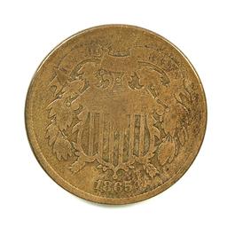 24.  1865  U.S. 2 Cent