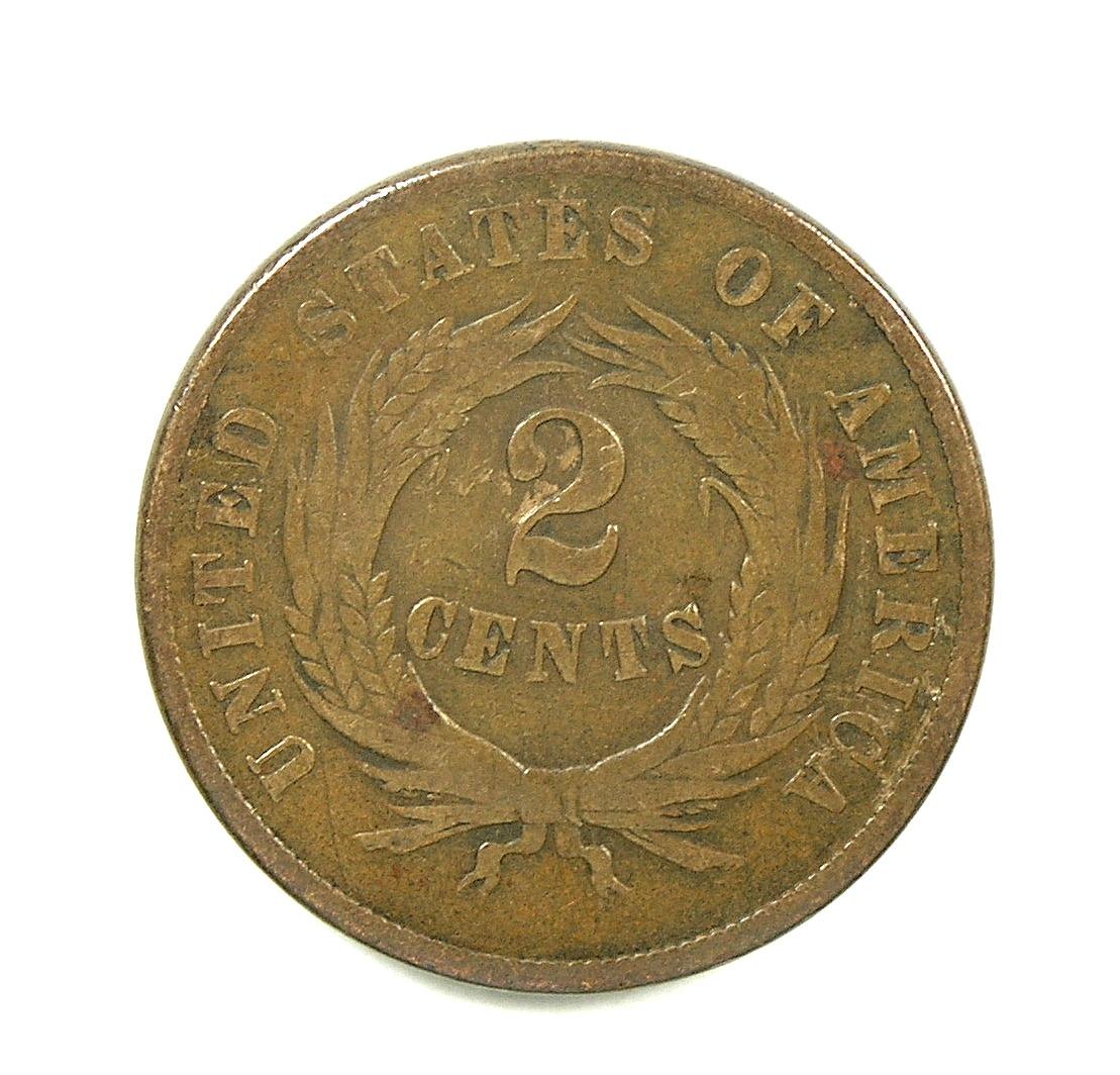 25.  1869  U.S. 2 Cent