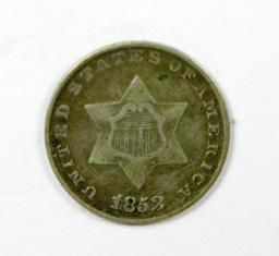 27.  1852   3 Cent Silver