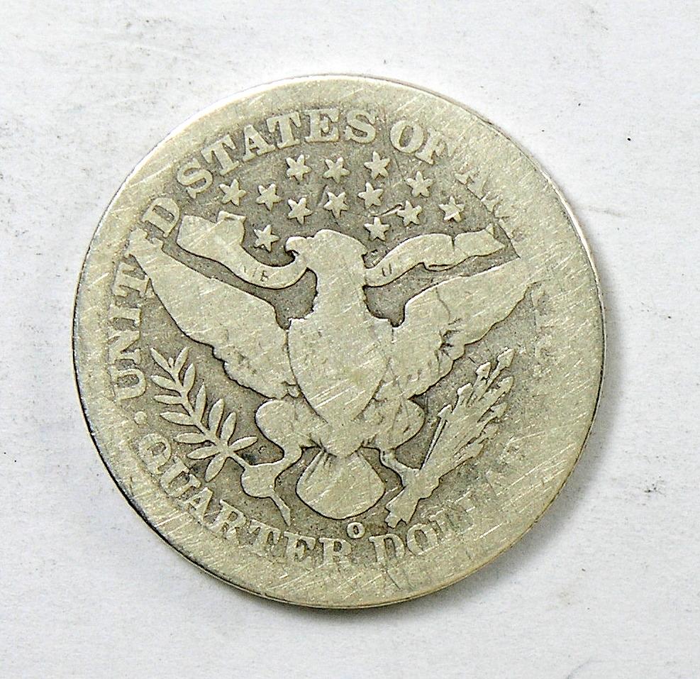 69.  1905-O Barber Quarter Dollar