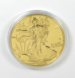 311.    2006   American Eagle Silver Dollar  Gold Clad