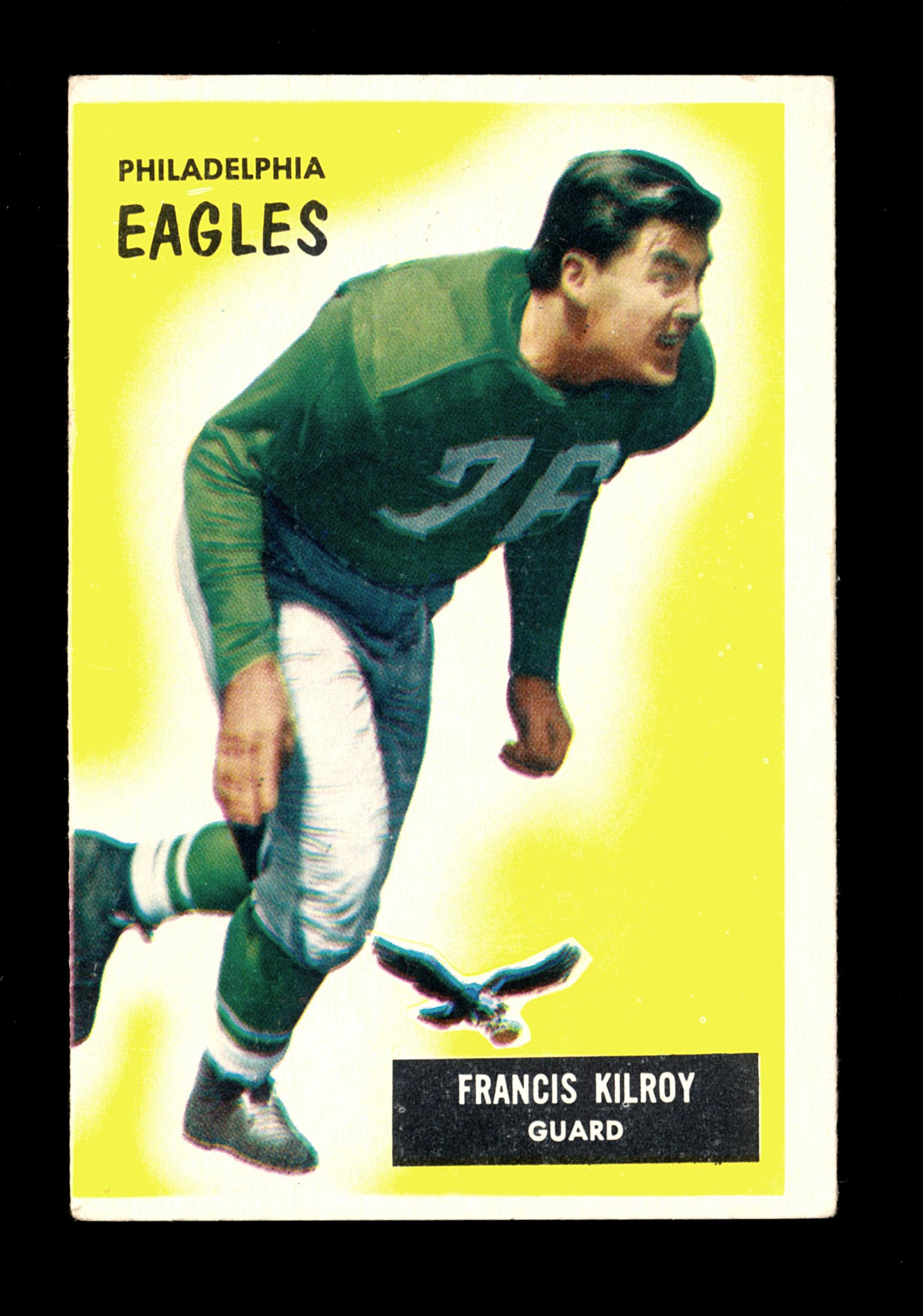 1955 Bowman Football Card #29 Francis Kilroy Philadelphia Eagles