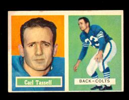 1957 Topps Football Card #77 Carl Tasseff Baltimore Colts