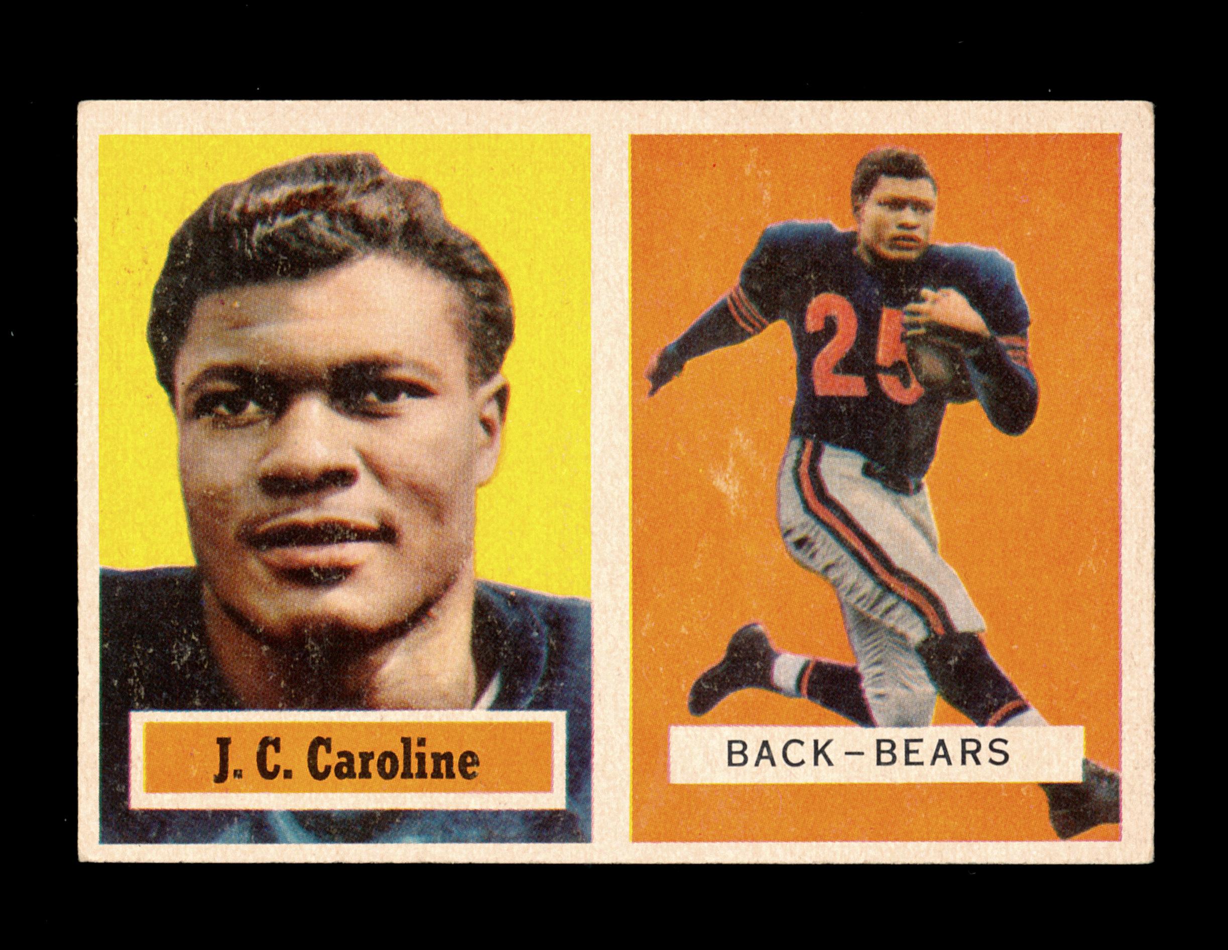 1957 Topps Football Card #79 J.C. Caroline Chicago Bears