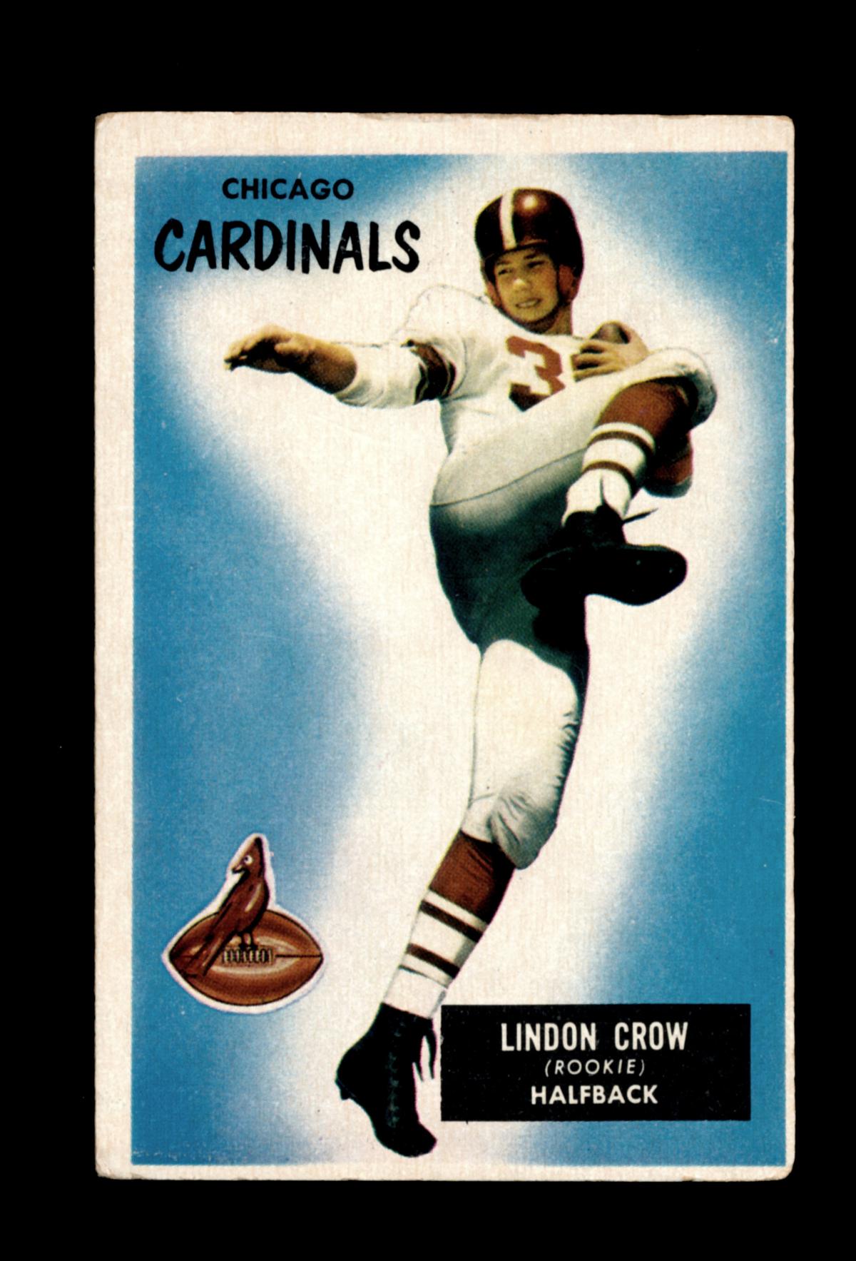 1955 Bowman Football Card #5 London Crow Chicago Cardinals.