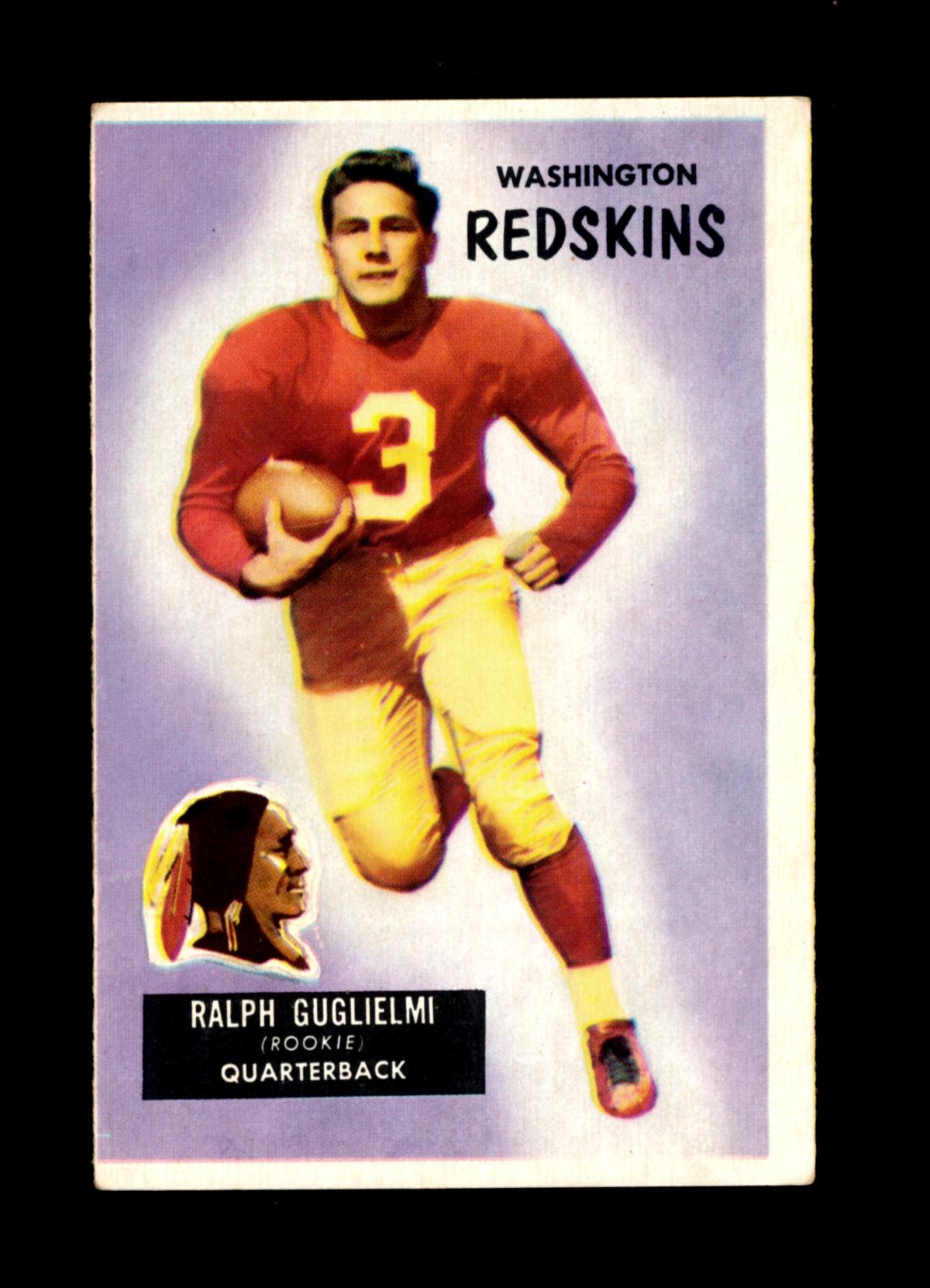 1955 Bowman Football Card #61 Ralph Guglielmi Washington Redskins