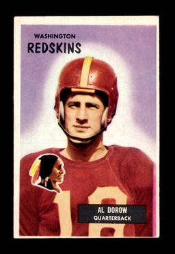 1955 Bowman Football Card #77 Albert Dorow Washington Redskins