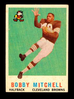 1959 Topps ROOKIE Football Card #140 Rookie Hall of Famer Bobby Mitchell Cl