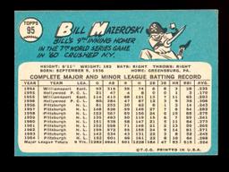 1965 Topps Baseball Card #95 Hall of Famer Bill Mazeroski Pittsburgh Pirate